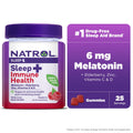Natrol Sleep+ Immune Health Gummy, Sleep Aid & Immunity Support, 50 Berry Flavored Gummies by Price Is Right Miami