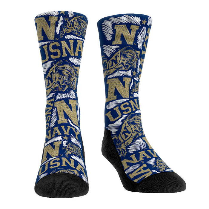Navy Midshipmen - Logo Sketch by Rock 'Em Socks