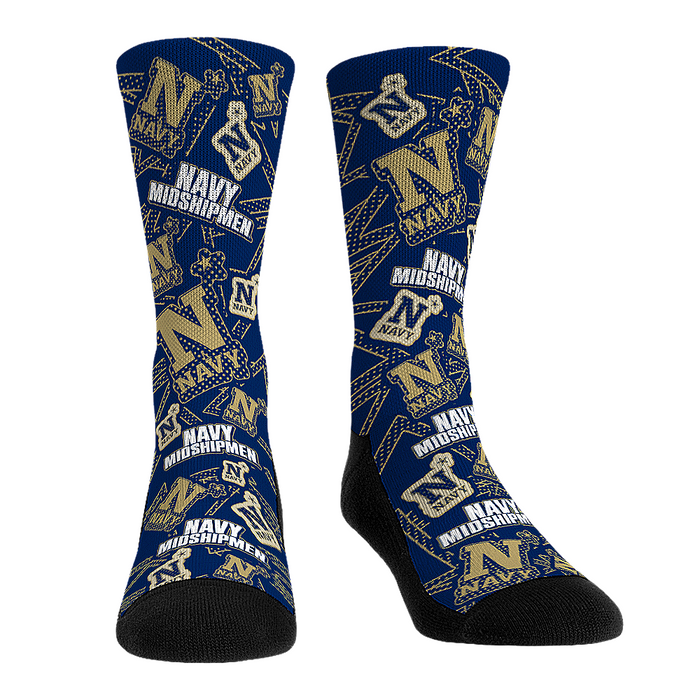 Navy Midshipmen - Microdot All-Over by Rock 'Em Socks