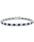 Giani Bernini Cubic Zirconia Green Tennis Bracelet in Sterling Silver by Vanessa Jane