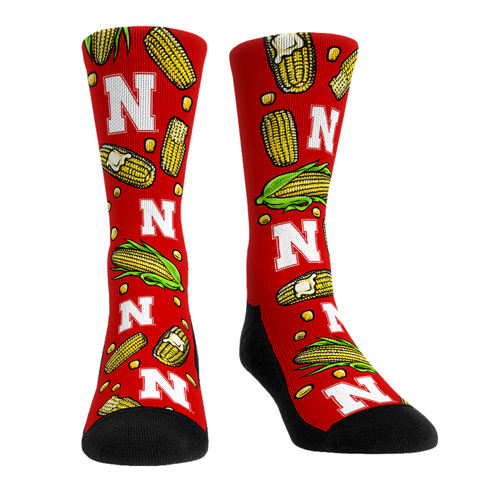 Nebraska Huskers - Corn All-Over by Rock 'Em Socks
