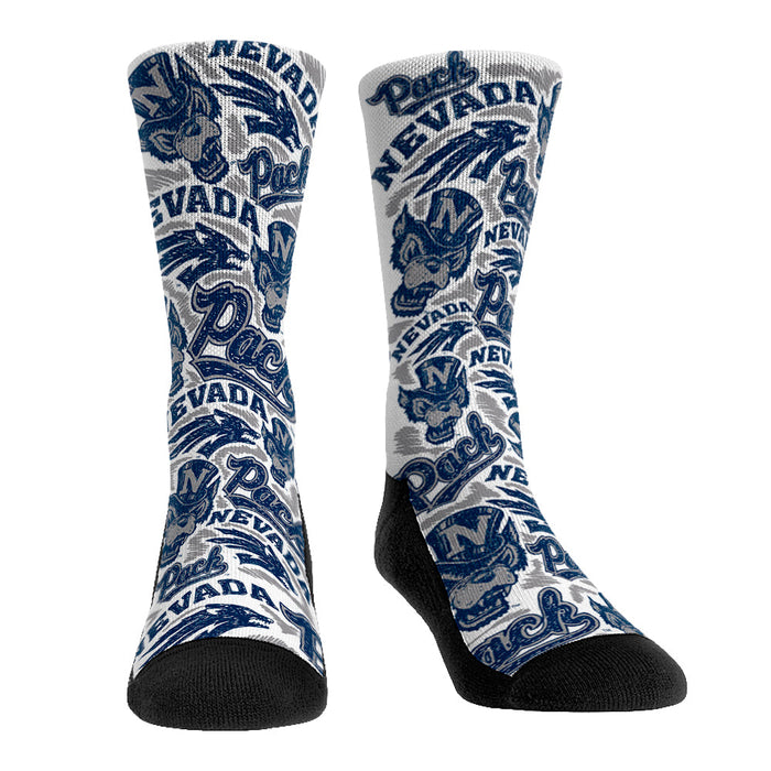 Nevada Wolf Pack - Logo Sketch by Rock 'Em Socks