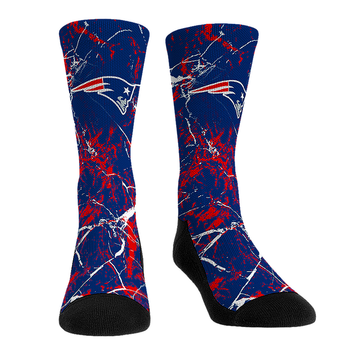New England Patriots - Cracked Marble by Rock 'Em Socks