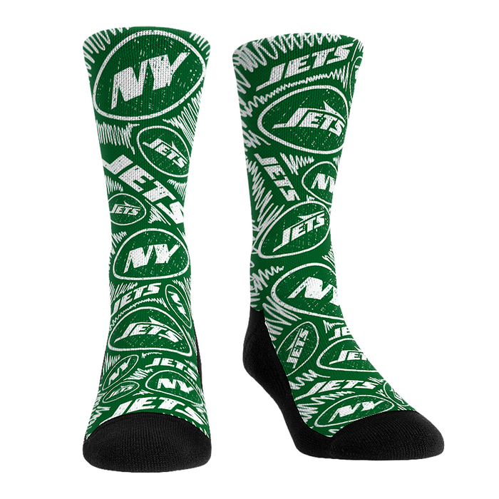 New York Jets - Logo Sketch by Rock 'Em Socks