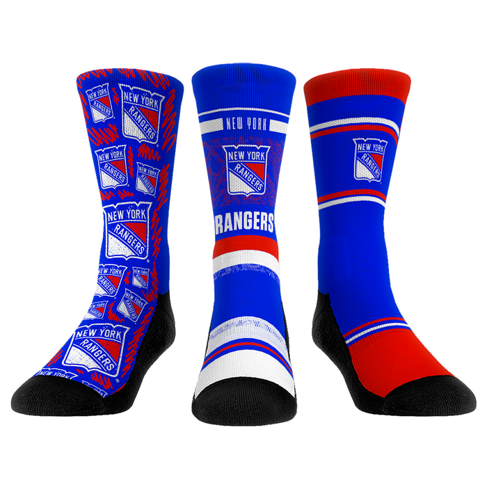 New York Rangers - 3-Pack by Rock 'Em Socks