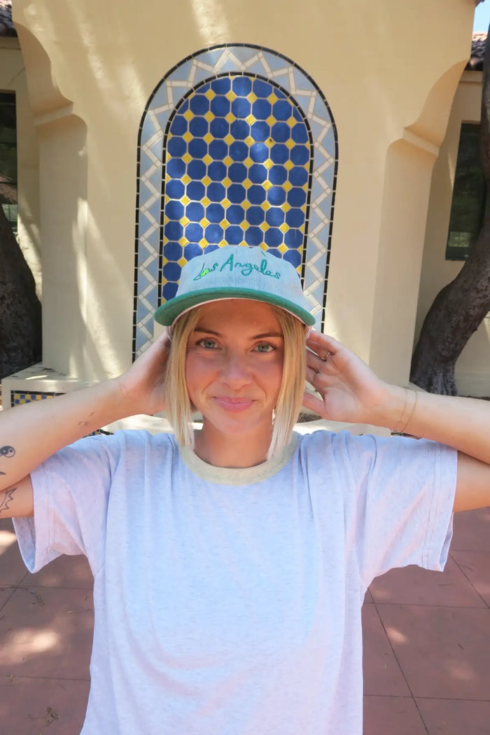Los Angeles Tennis Embroidered Denim Hat by Ace The Moon