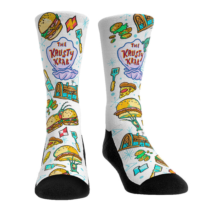 SpongeBob SquarePants - Krusty Krab - All-Over Icons by Rock 'Em Socks