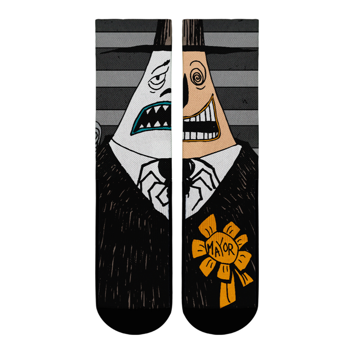 The Nightmare Before Christmas - Mayor Split Face by Rock 'Em Socks