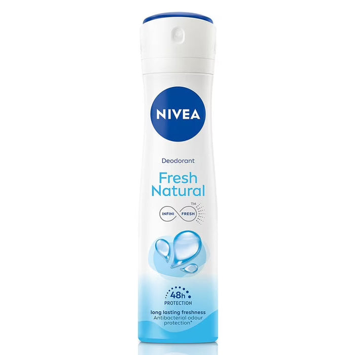 NIVEA Fresh Natural Deodorant Spray 48h Protection & Marine Extracts 150ml by Pasteur Pharmacy