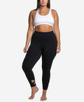 Soffe Curves Plus Size Wraparound-Hem Performance Leggings ,Size 1X by Vanessa Jane