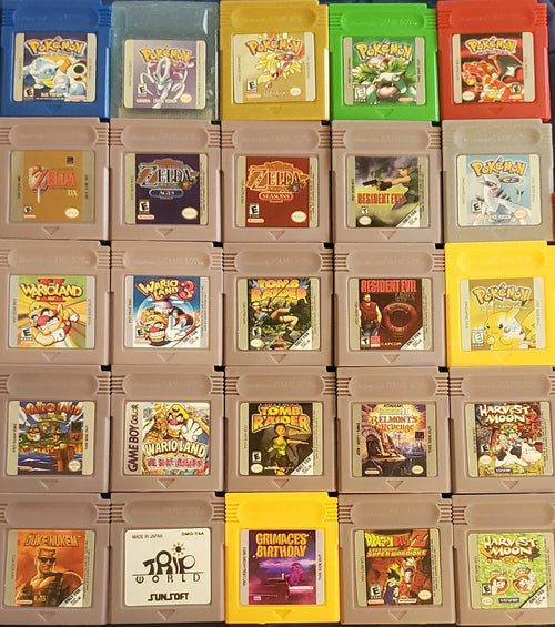 GBC Video Game Cartridge Collection Nintendo Gameboy Color by VintageVideoGameStore