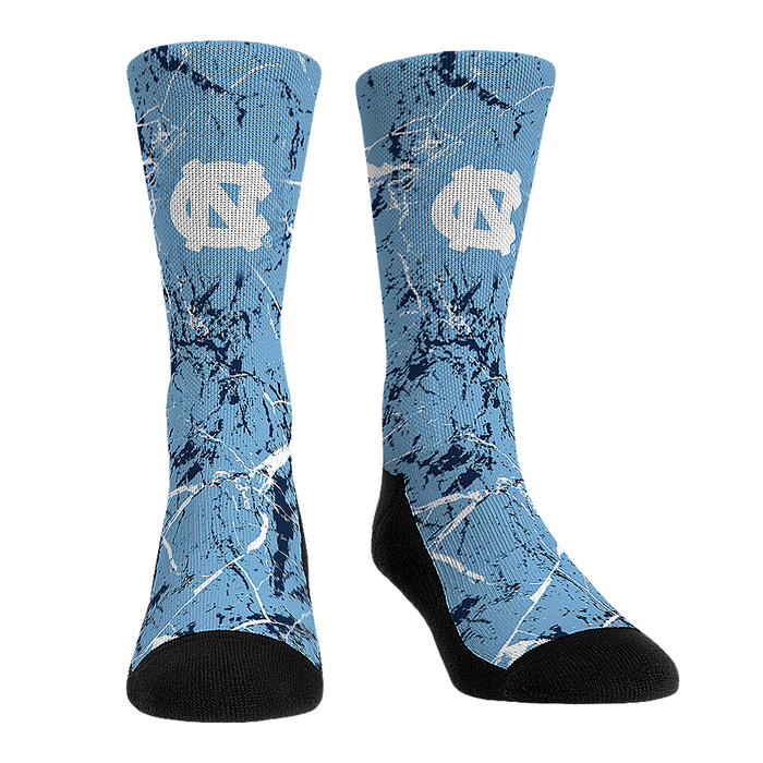 North Carolina Tar Heels - Cracked Marble by Rock 'Em Socks