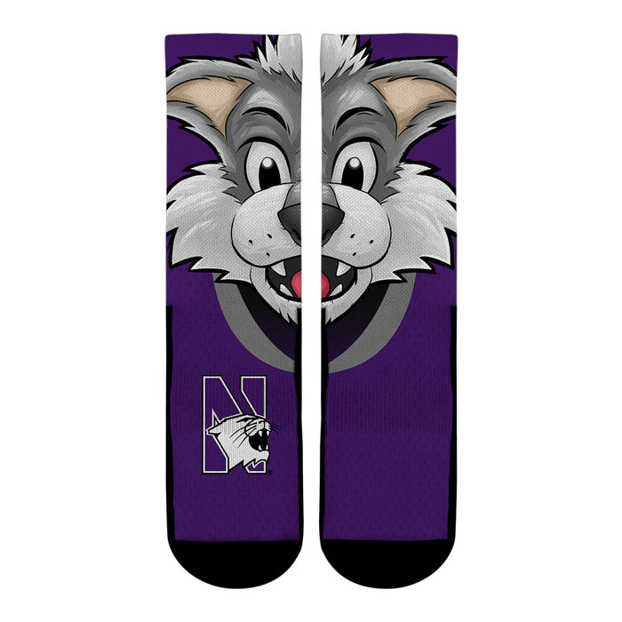 Northwestern Wildcats - Willie the Wildcat Mascot by Rock 'Em Socks