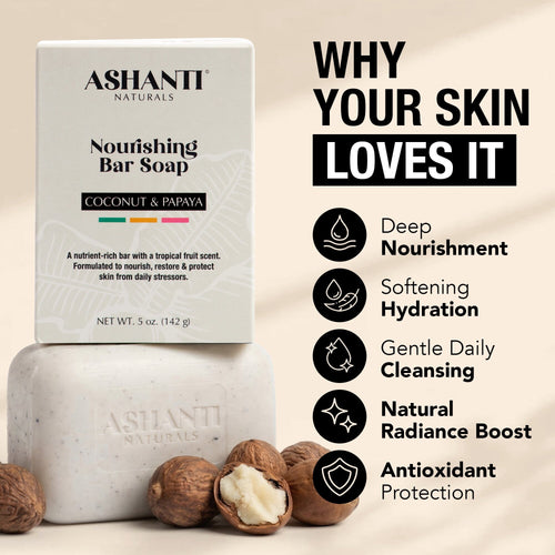 Nourishing Coconut & Papaya Soap Bar by AshantiNaturals