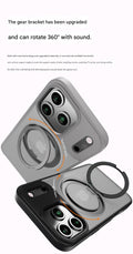 Suitable for Apple Iphone 14/15/16/17 Plus/Air/Pro/Max Magnetic Gear Holder Phone Case by Arleathercraft