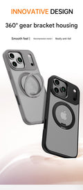 Suitable for Apple Iphone 14/15/16/17 Plus/Air/Pro/Max Magnetic Gear Holder Phone Case by Arleathercraft