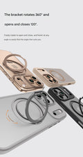 Suitable for Apple Iphone 14/15/16/17 Plus/Air/Pro/Max Magnetic Gear Holder Phone Case by Arleathercraft