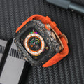 Carbon Fiber Case For Apple Watch Modification Ultra 49mm 45 44 Protective Case by Arleathercraft