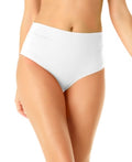 Anne Cole Signature ® Womens Hi Waist Shirred Bottom by Vanessa Jane