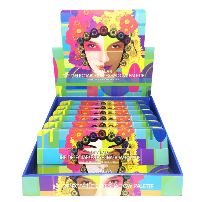 OKALAN The Delectables Eyeshadow Palette B Display Set, 6 Pieces by Avera Group