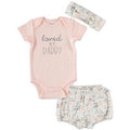 Chickpea Baby Girls 3-Pc. Loved by Daddy Cotton Bodysuit, 0-3 months by Vanessa Jane