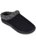 Haggar Men’s Faux-Suede Clog Slippers With Fleece Collar by Vanessa Jane