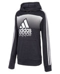 Adidas Big Boys Colorblock Melange Pullover Hoodie, Size S/8 by Vanessa Jane
