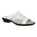Easy Street Womens White Nola Comfort Slip On Slide Sandals Size 10 by Vanessa Jane