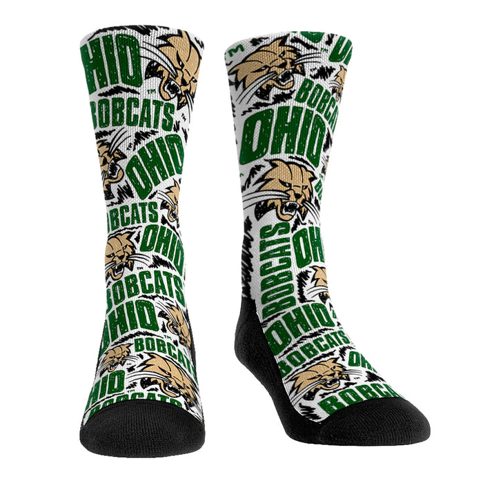 Ohio Bobcats - Logo Sketch by Rock 'Em Socks