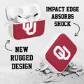 Oklahoma Sooners HDX Apple Airpods Pro 1 & 2 Case Cover by Affinity Bands