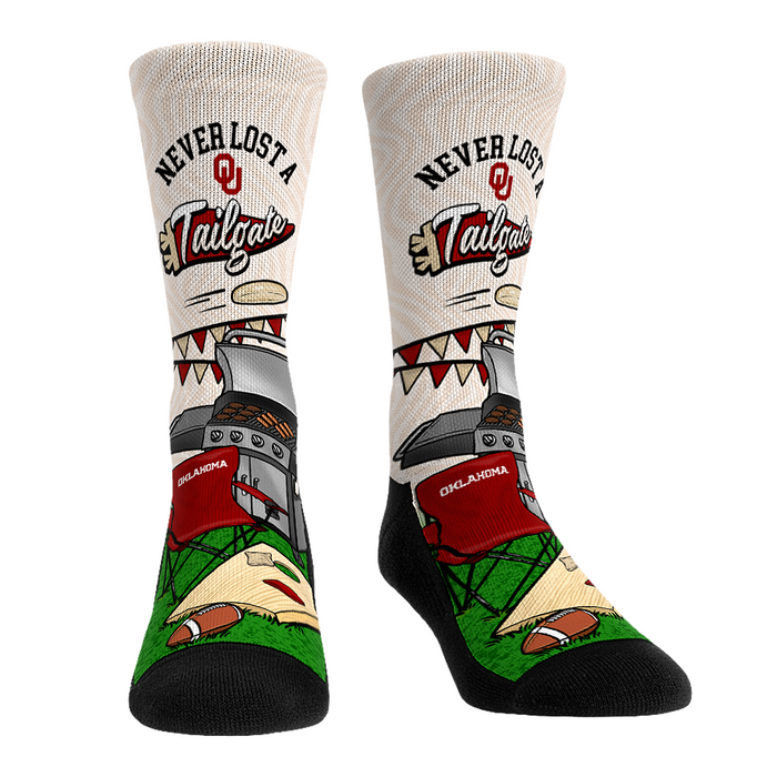 Oklahoma Sooners - Never Lost a Tailgate by Rock 'Em Socks