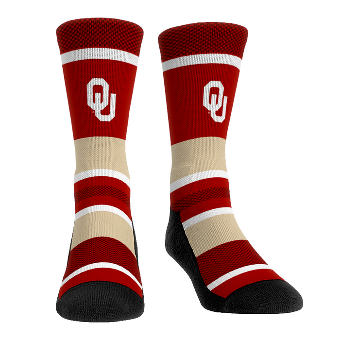 Oklahoma Sooners - Tech Stripe by Rock 'Em Socks