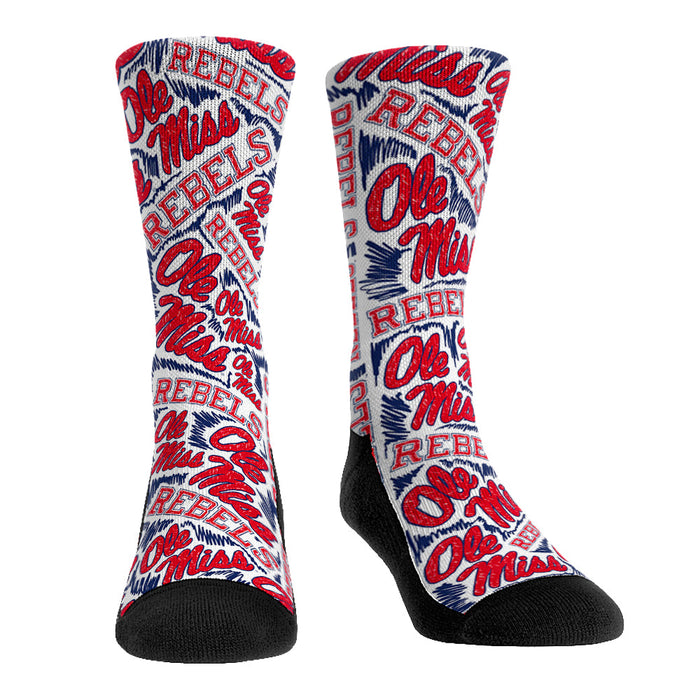 Ole Miss Rebels - Logo Sketch by Rock 'Em Socks