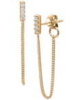 Giani Bernini Cubic Zirconia Chain Drop Earrings by Vanessa Jane