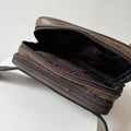 Full-Grain Crazy Horse Leather Waist Bag – Crossbody Travel Waist Pack by MiamiLeathers.com