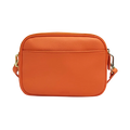 Genuine Leather Double Zipper Crossbody by MiamiLeathers.com