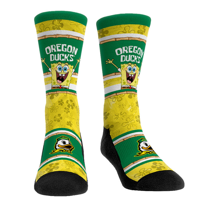 Oregon Ducks - SpongeBob SquarePants Tiki Stripe by Rock 'Em Socks