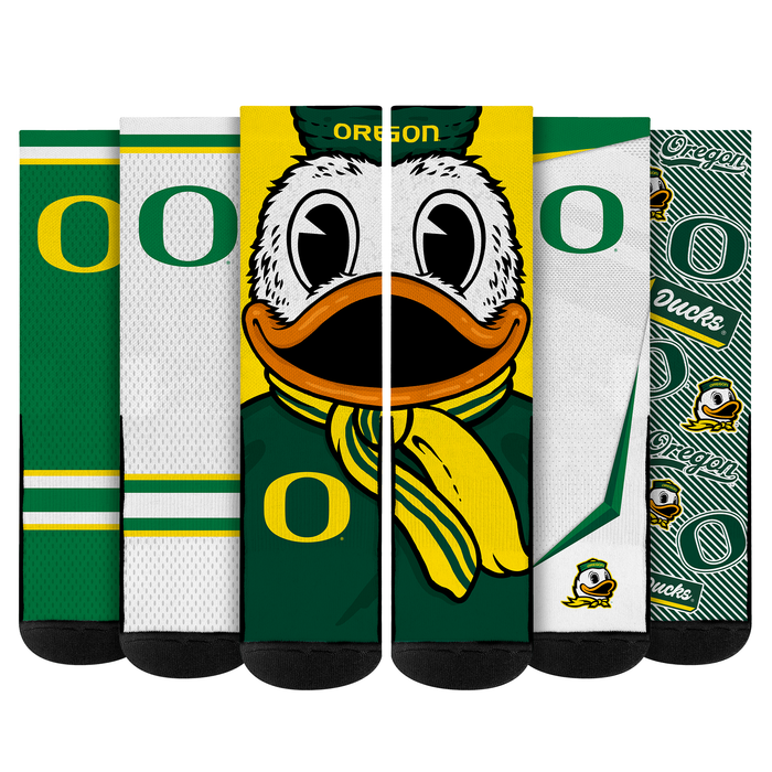 Oregon Ducks - Super Fan Bundle 5-Pack by Rock 'Em Socks