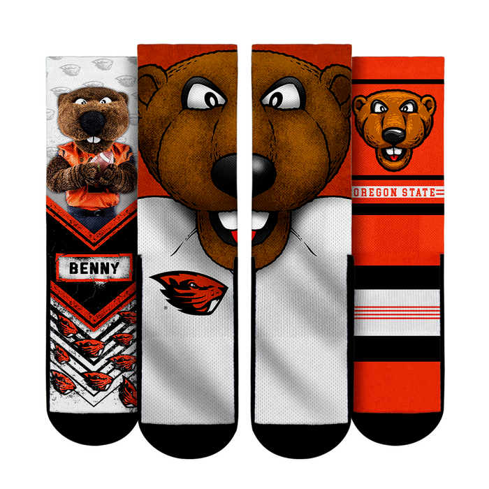 Oregon State Beavers - Mascot 3-Pack by Rock 'Em Socks