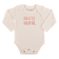 long sleeve graphic bodysuit | little valentine by Finn + Emma