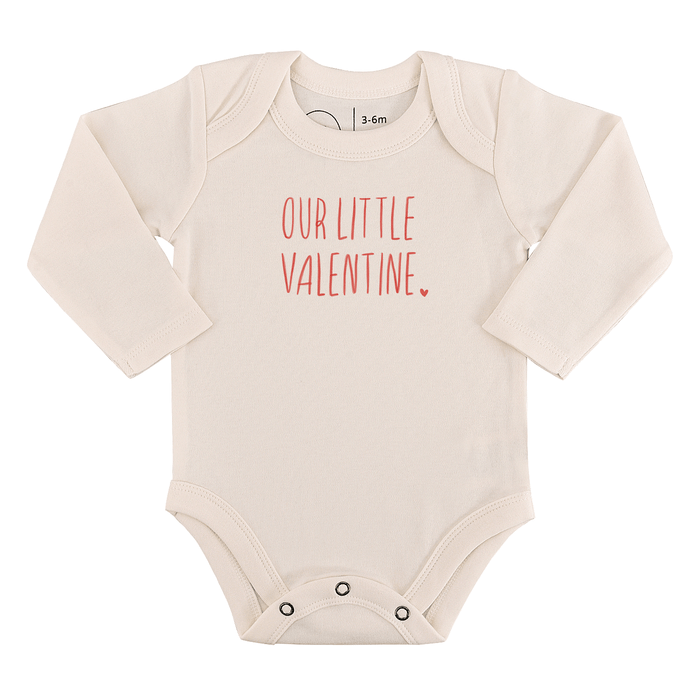 long sleeve graphic bodysuit | little valentine by Finn + Emma