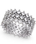 Inc International Concepts Silver-Tone Pave Ring, Size 5 by Vanessa Jane