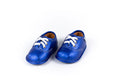 Blue Velvet Barefoot Shoe Topper | Ozznek Removable Sole Shoes by ozznekshoes