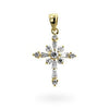 Avera Snowflake Cross Pendant in Sterling Silver
