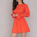 Free People Clementine Victorian Embroidered Long Sleeve Mini Dress, Size 8 by Vanessa Jane