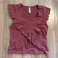 American Rag Juniors Ruffled Top, Large by Vanessa Jane