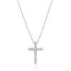 Avera Cubic Zirconia Bling Cross Pendant In Silver