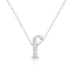 Avera Micro-Pave Initial F Pendant In Sterling Silver