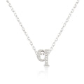 Avera Micro-Pave Initial Q Pendant In Sterling Silver by Avera Group