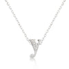 Avera Micro-Pave Initial Y Pendant In Sterling Silver